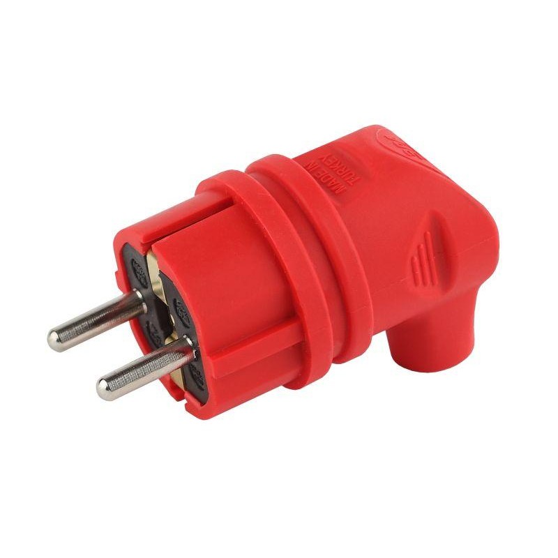 Вилка 90град. V9-RED-IP44 16А IP44 с заземл. каучук красн. Эра Б0044549 Вилка 90град. V9-RED-IP44 16А IP44 с заземл. каучук красн. Эра Б0044549