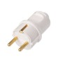 Вилка штепсельная 16А 250В IP20 с заземл. бел. Bylectrica В16-379