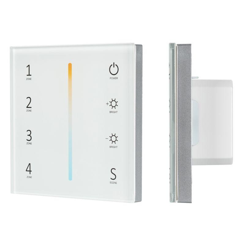 Панель Sens SMART-P38-MIX White (230В 4 зоны 2.4G) (IP20 пластик) Arlight 027118 Панель Sens SMART-P38-MIX White (230В 4 зоны 2.4G) (IP20 пластик) Arlight 027118