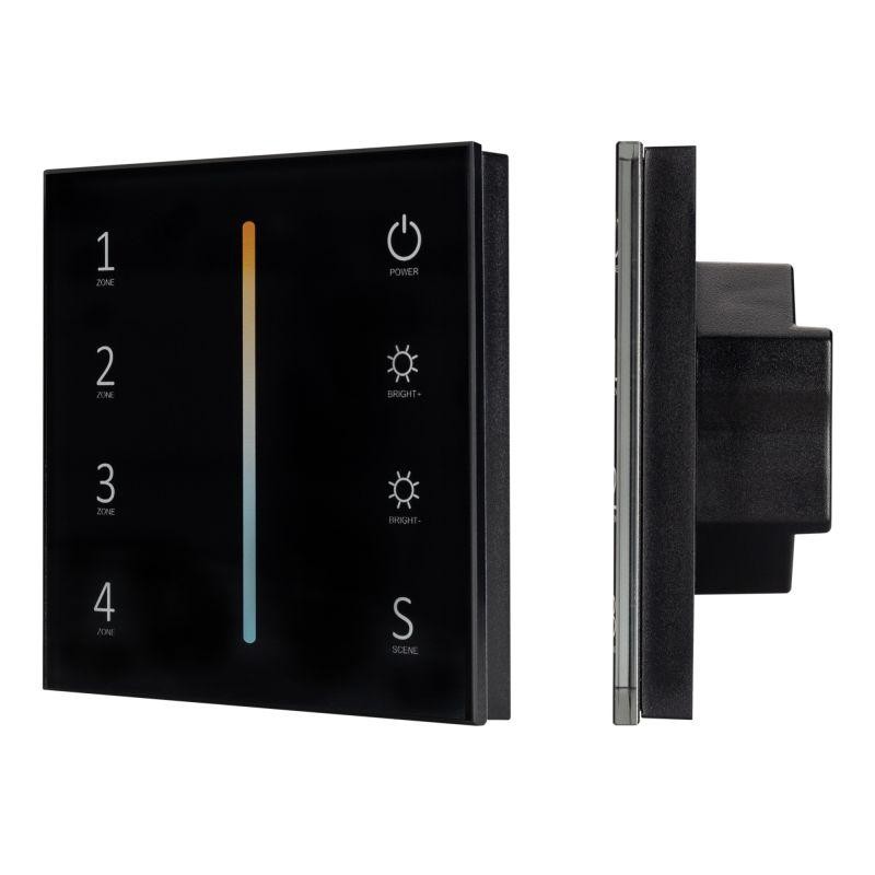 Панель Sens SMART-P43-MIX Black (230В 4 зоны 2.4G) (IP20 пластик) Arlight 028137 Панель Sens SMART-P43-MIX Black (230В 4 зоны 2.4G) (IP20 пластик) Arlight 028137