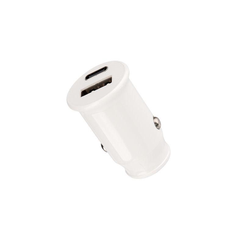 Автозарядка в прикуриватель АЗУ USB-A+USB-C 2.4А бел. Rexant 18-2229 Автозарядка в прикуриватель АЗУ USB-A+USB-C 2.4А бел. Rexant 18-2229