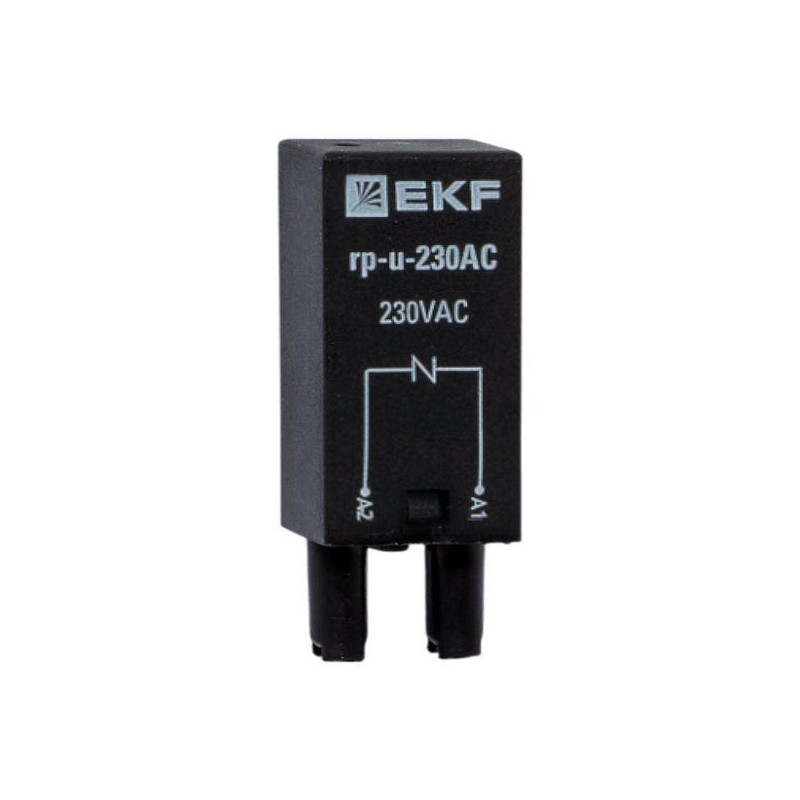 Модуль защитный с варистором 230В AC для промежуточных реле RP AVERES EKF rp-u-230AC Модуль защитный с варистором 230В AC для промежуточных реле RP AVERES EKF rp-u-230AC