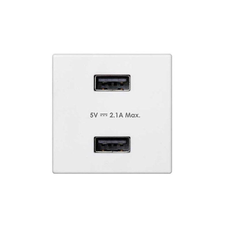 Устройство зарядное 2хUSB К45 5 В 2.1А бел. Simon Connect K126E-9