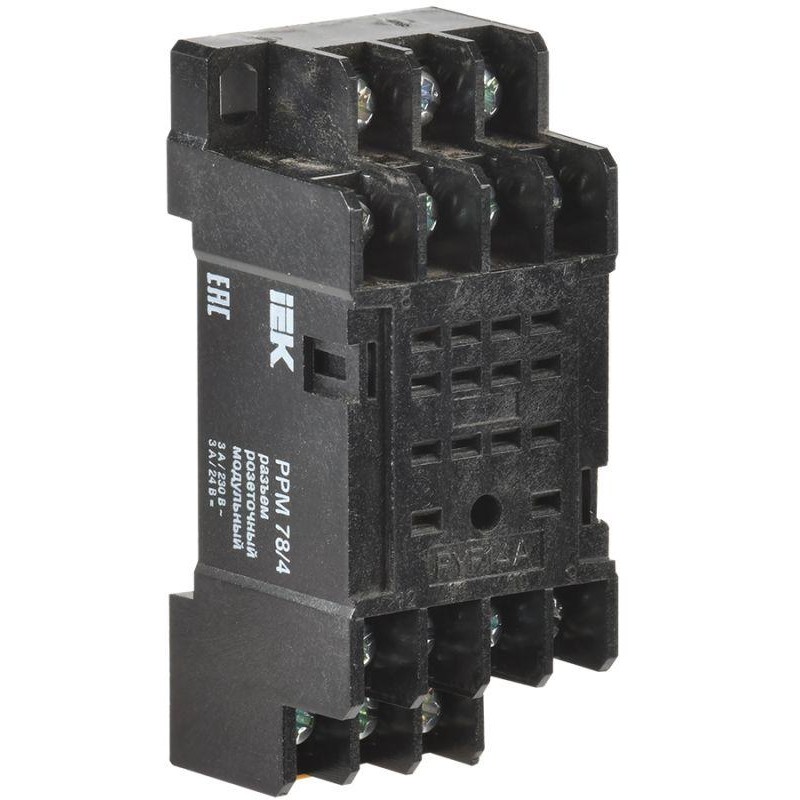 Разъем модульный РРМ78/4(PYF14A) для РЭК78/4(MY4) IEK RRP20D-RRM-4 Разъем модульный РРМ78/4(PYF14A) для РЭК78/4(MY4) IEK RRP20D-RRM-4