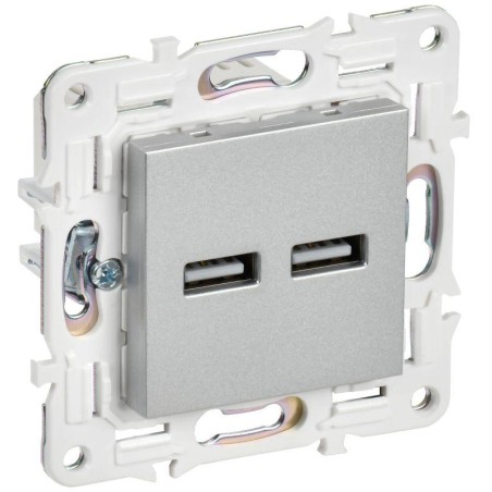 Розетка USB A+A 3.1А SKANDY SK-R15S серебр. IEK SK-U21-D31-K23