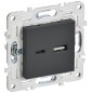 Розетка USB A+C 18Вт SKANDY SK-R13G графит IEK SK-U22-018-K53