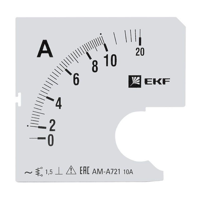 Шкала сменная для A721 10/5А-1.5 PROxima EKF s-a721-10 Шкала сменная для A721 10/5А-1.5 PROxima EKF s-a721-10