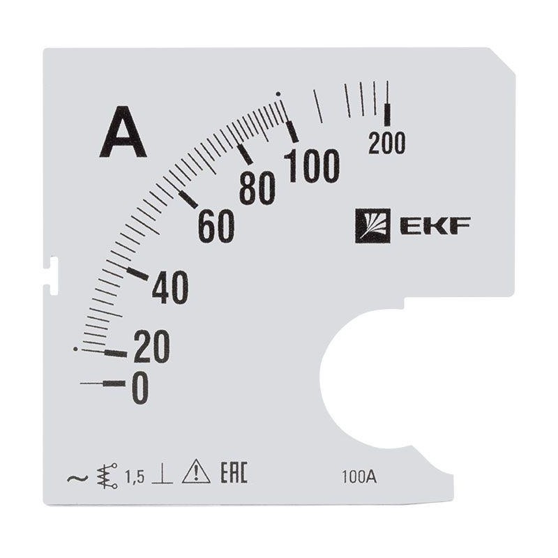 Шкала сменная для A961 100/5А-1.5 PROxima EKF s-a961-100