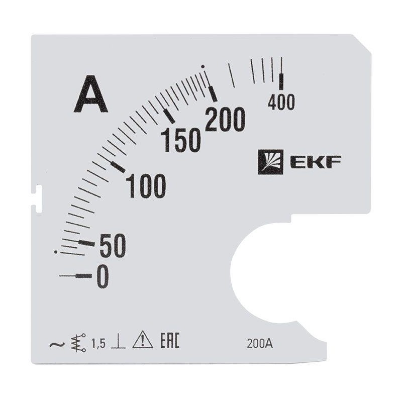 Шкала сменная для A961 200/5А-1.5 PROxima EKF s-a961-200