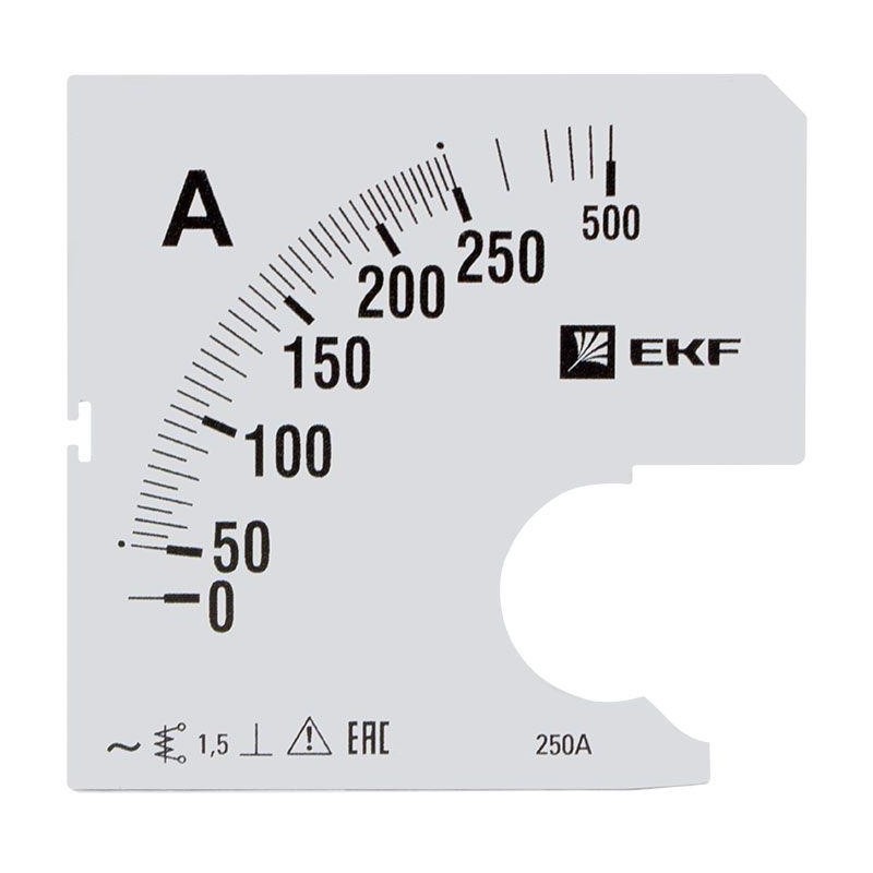 Шкала сменная для A961 250/5А-1.5 PROxima EKF s-a961-250 Шкала сменная для A961 250/5А-1.5 PROxima EKF s-a961-250