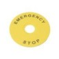 Маркировка для кнопки аварийного останова "Emergency Stop" D90 SE SBY8360 Маркировка для кнопки аварийного останова "Emergency Stop" D90 SE SBY8360