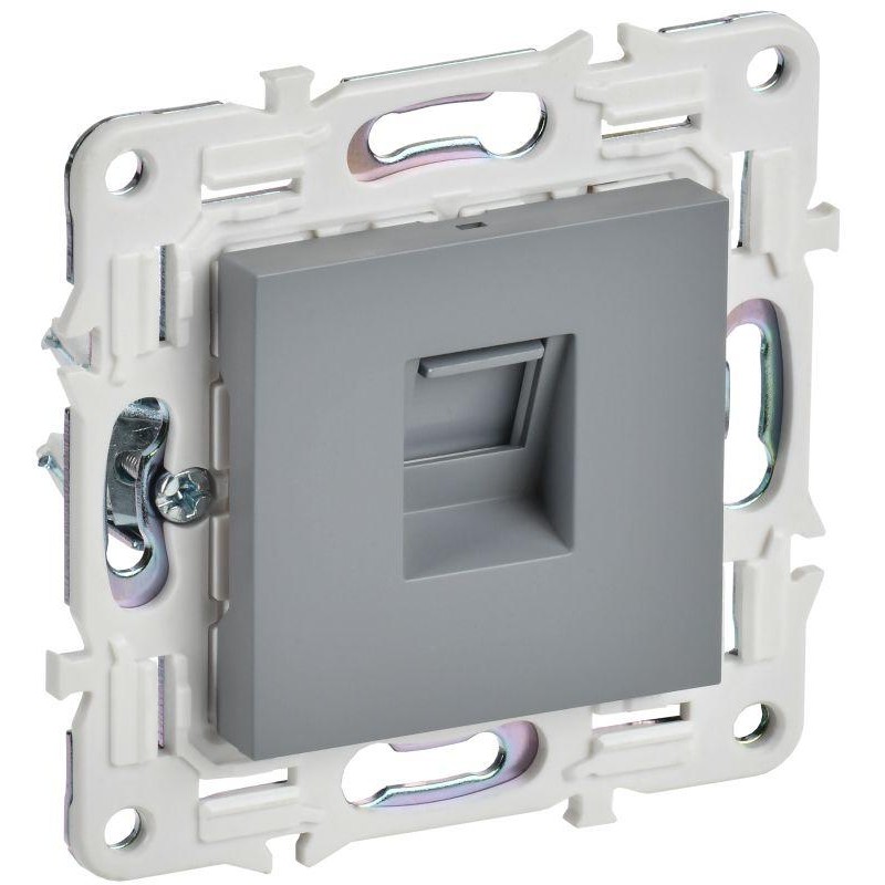 Розетка компьютерная RJ45 кат.5E SKANDY SK-K01Gr сер. IEK SK-K10-1-K03 Розетка компьютерная RJ45 кат.5E SKANDY SK-K01Gr сер. IEK SK-K10-1-K03