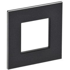 Рамка 1-м SKANDY SK-F31Bl металл черн. IEK SK-M12-M-K02
