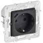 Розетка SKANDY 18Вт 16А с заземл. защ. штроки с USB C SK-R17G графит IEK SK-R14-16-U14-018-K53