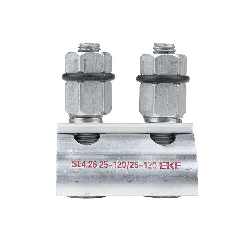 Зажим ответвительный плашечный SL4.26 16-120/16-120кв.мм EKF sl-4.26 Зажим ответвительный плашечный SL4.26 16-120/16-120кв.мм EKF sl-4.26