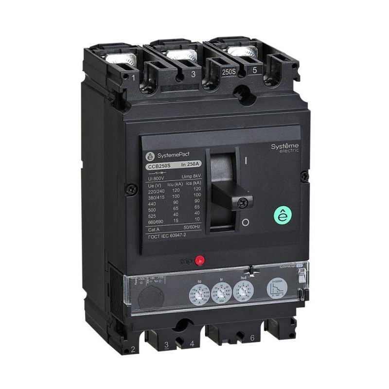 Выключатель автоматический SYSTEMEPACT CCB100 36кА 3P3D S2.2 100А рычаг SE SPC100F10022L3DF Выключатель автоматический SYSTEMEPACT CCB100 36кА 3P3D S2.2 100А рычаг SE SPC100F10022L3DF