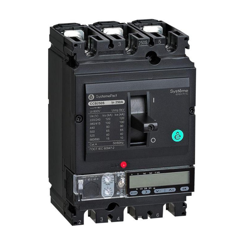 Выключатель автоматический SPC100 150кА S5.2E 3P3D 40А SE SPC100L04052E3DFC Выключатель автоматический SPC100 150кА S5.2E 3P3D 40А SE SPC100L04052E3DFC