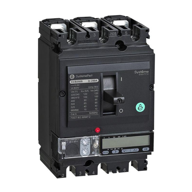 Выключатель автоматический SPC100 50кА S5.2E 3P3D 40А SE SPC100N04052E3DFC Выключатель автоматический SPC100 50кА S5.2E 3P3D 40А SE SPC100N04052E3DFC