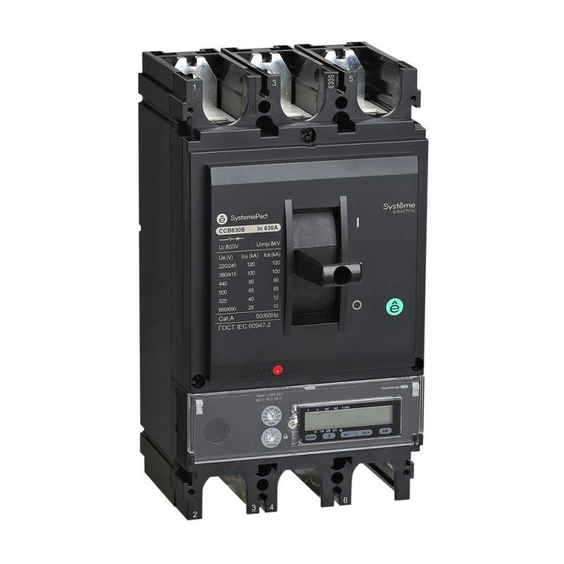 Выключатель автоматический SPC630 150кА S5.3E 3P3D 630А SE SPC630L63053E3DFC
