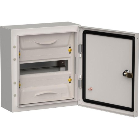Корпус металлический ЩРн-12 (1х12) 335х310х140 IP54 сер. TITAN 5 IEK TI5-50-N-012-54-7035