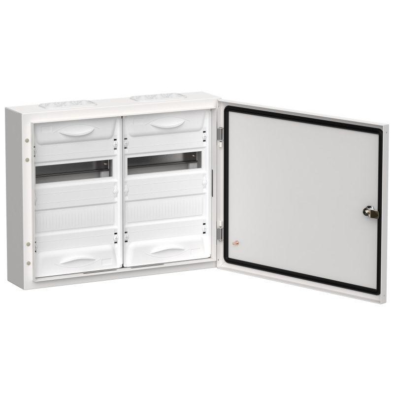 Корпус металлический ЩРн-48 (2х24) 460х570х140 IP54 бел. (одна дверь) TITAN 5 IEK TI5-50-N-2X024-54 Корпус металлический ЩРн-48 (2х24) 460х570х140 IP54 бел. (одна дверь) TITAN 5 IEK TI5-50-N-2X024-54