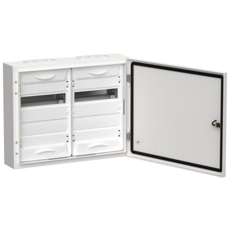 Корпус металлический ЩРн-48 (2х24) 460х570х140 IP54 бел. (одна дверь) TITAN 5 IEK TI5-50-N-2X024-54