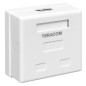 Розетка настенная TERACOM кат.5E неэкранированная 2 порта RJ-45 Dual IDC бел. EKF TRC-WBOX-2RJ45-5EUTP-WH Розетка настенная TERACOM кат.5E неэкранированная 2 порта RJ-45 Dual IDC бел. EKF TRC-WBOX-2RJ45-5EUTP-WH