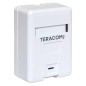 Корпус розетки настенной на 1 модуль Keystone со шторкой и маркером бел. TERACOM PRO EKF TRP-EBOX-1KSTN-WH