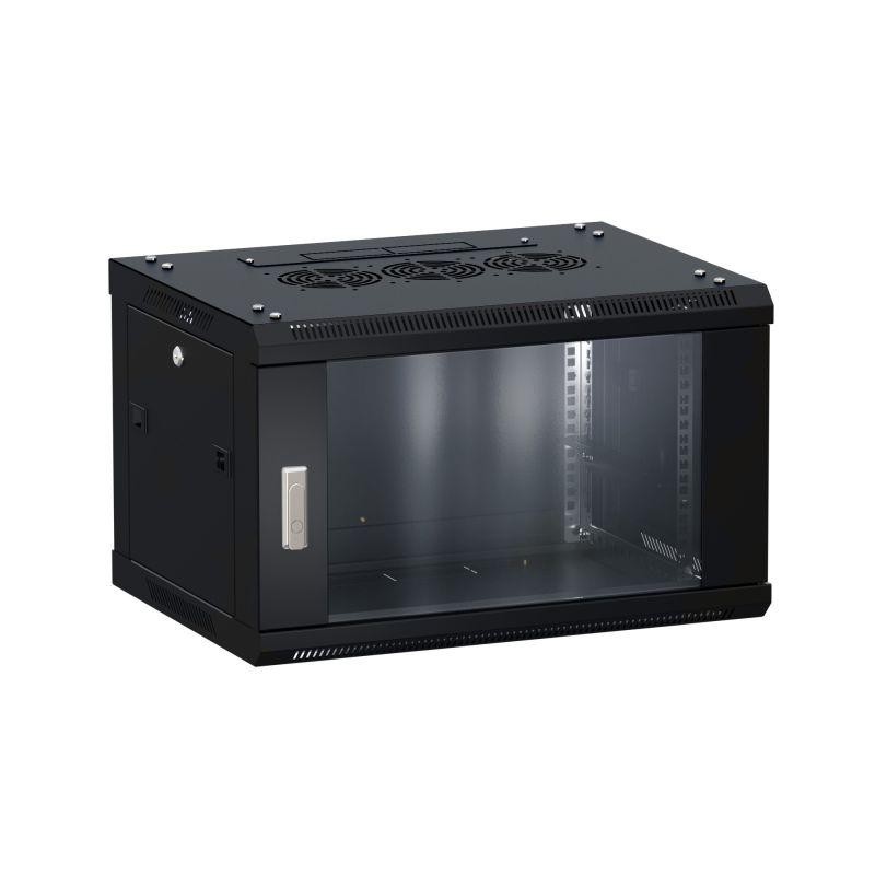 Шкаф настенный 19дюйм TERACOM PRO 9U 600х450мм дверь стеклянная с замком-ручкой черн. EKF TRP-WLL-0964-40B Шкаф настенный 19дюйм TERACOM PRO 9U 600х450мм дверь стеклянная с замком-ручкой черн. EKF TRP-WLL-0964-40B