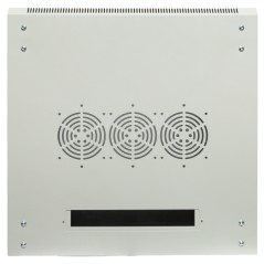 Шкаф настенный 19дюйм TERACOM PRO 12U 600х450мм дверь стеклянная с замком-ручкой сер. EKF TRP-WLL-1264-40G