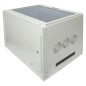 Шкаф настенный 19дюйм TERACOM PRO 15U 600600мм дверь стеклянная с замком-ручкой сер. EKF TRP-WLL-1566-40G