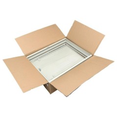 Шкаф настенный 19дюйм TERACOM PRO 15U 600600мм дверь стеклянная с замком-ручкой сер. EKF TRP-WLL-1566-40G
