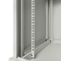 Шкаф настенный 19дюйм TERACOM PRO 15U 600600мм дверь стеклянная с замком-ручкой сер. EKF TRP-WLL-1566-40G
