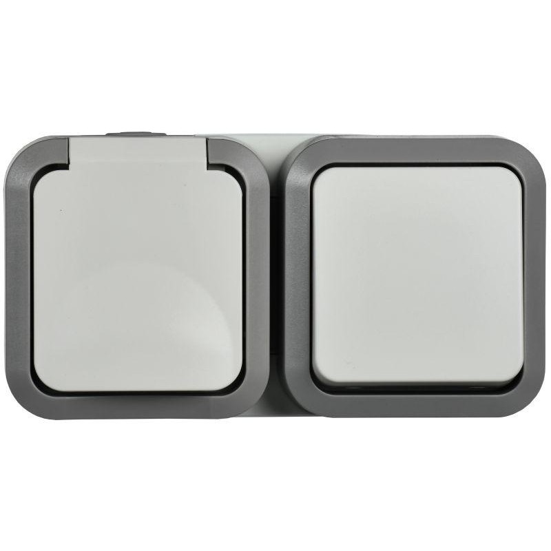 Блок ОП розетка + выключ. горизонт. TORS 16А IP55 TS242 бел. IEK TS-G10-6-55-V-K41 Блок ОП розетка + выключ. горизонт. TORS 16А IP55 TS242 бел. IEK TS-G10-6-55-V-K41