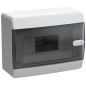 Корпус пластиковый ЩРН-П-8 IP41 черн. прозр. дверь UNION Compact IEK UIC-KP12-N-08-41-K01 Корпус пластиковый ЩРН-П-8 IP41 черн. прозр. дверь UNION Compact IEK UIC-KP12-N-08-41-K01