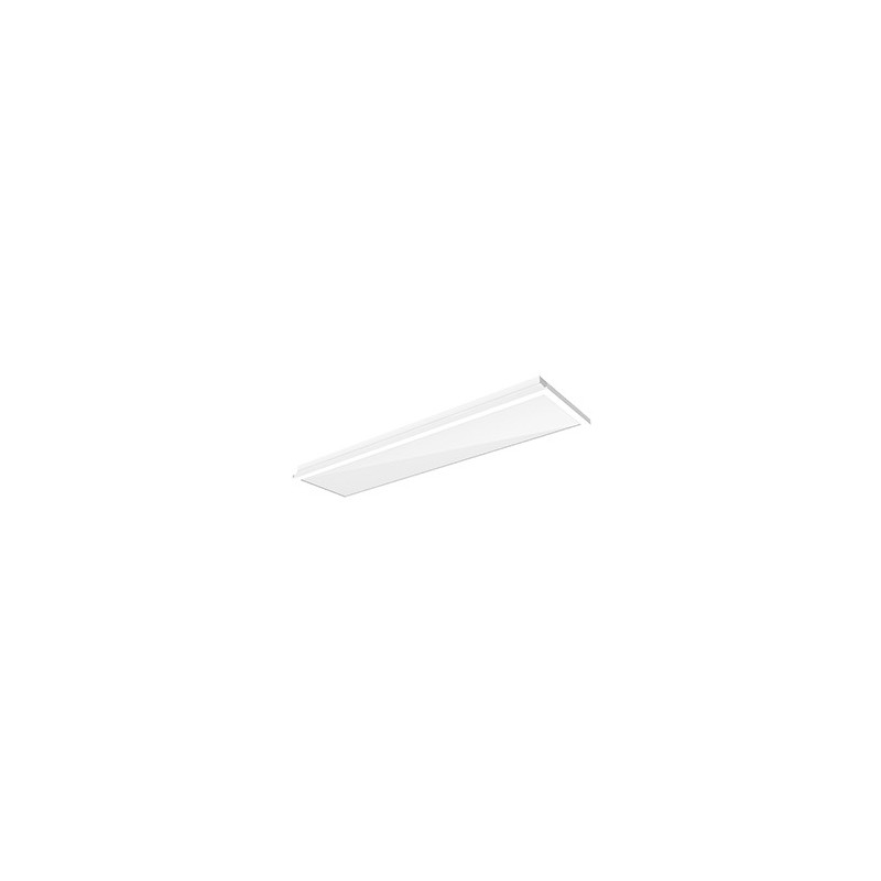 Светильник светодиодный 1200х300х100 36Вт 4000К IP54 тип кромки Clip-In (V-Clip) RAL9010 с равномерной засветкой с опаловым расс