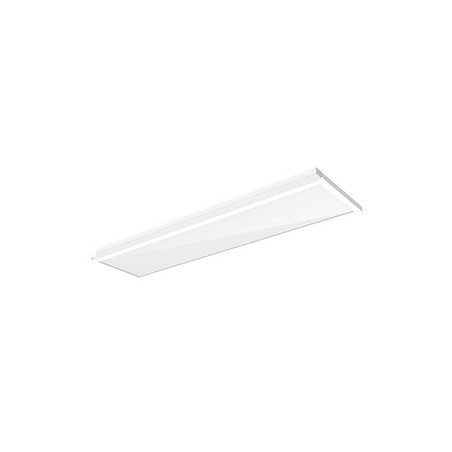 Светильник светодиодный 1200х300х100 36Вт 4000К IP54 тип кромки Clip-In (V-Clip) RAL9010 с равномерной засветкой с опаловым расс