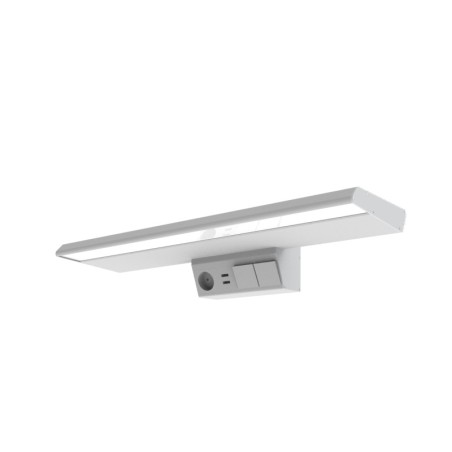 Светильник светодиодный Fonix 23Вт 4000К CRI90 605мм прикроватный медицинский с USB 3 выключателями и розеткой VARTON V1-C0-0059
