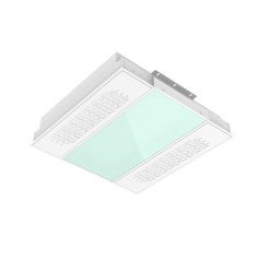 Светильник светодиодный 30Вт 3000К IP54 595х595х126 медицинский с UV-блоком встраив. с защ. силикатн. стеклом global white biogu