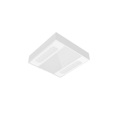 Светильник светодиодный 30Вт 6500К IP40 600х600х127 медицинский с UV-блоком накладной рассеив. призма global white bioguard мато