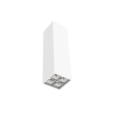 Светильник светодиодный DL-Box Reflect Multi 2х2 10Вт 4000К 80х80х300 накладной 35град.х75град. RAL9003 бел. муар диммер DALI VA