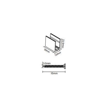 Комплект монтажных клипс для ленты NEON 1120 HB IP65 (уп.10шт) VARTON V4-NS-00.0053.STR-0012