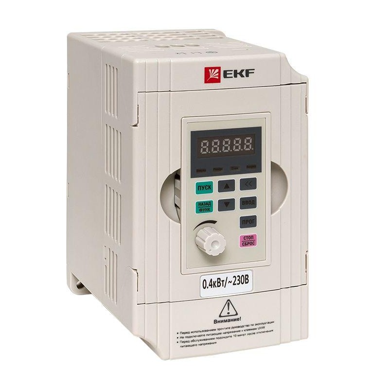 Преобразователь частоты 0.4/0.75кВт 1х230В VECTOR-100 PROxima EKF VT100-0R4-1B
