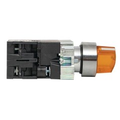 Переключатель BD33 3P с желт. подсветкой 24В NO PROxima EKF xb2-bk33-y-24