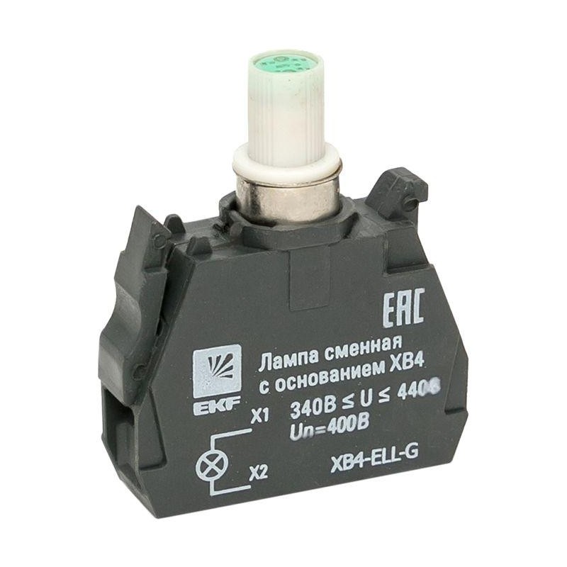 Лампа сменная с основанием XB4 зел. 400В PROxima EKF XB4-ELL-G