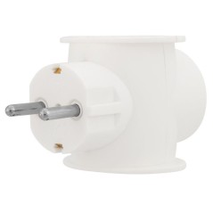 Разветвитель 3-м (1-м - с заземл.) 16А IP20 универс. бел. (уп.2шт) Rexant 11-1080-2