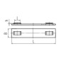 Бирка маркировочная стальная МБС (316) 89х10 (уп.100шт) Fortisflex 74142