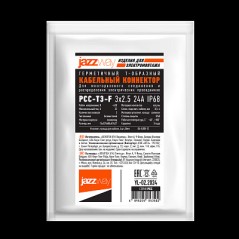 Коннектор кабельный PCC-T3-F 3х2.5 24А IP68 JazzWay 5053502