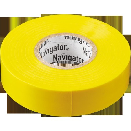 Изолента ПВХ 15мм (рул.20м) желт. NIT-B15-20/Y Navigator 71105