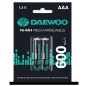 Аккумулятор AAA/HR03 1.2В 600мА.ч Ni-MH BL-2 (уп.2шт) DAEWOO 5043114 Аккумулятор AAA/HR03 1.2В 600мА.ч Ni-MH BL-2 (уп.2шт) DAEWOO 5043114